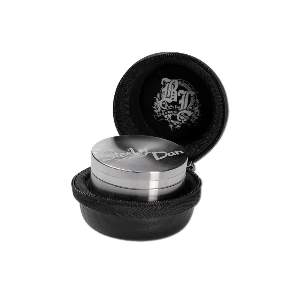 Grinder en acier Steely Dan 2 pièces 39 mm avec sachet
