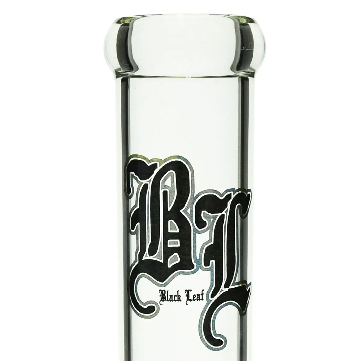 Black Leaf bong en verre multicolor avec perc 4 bras