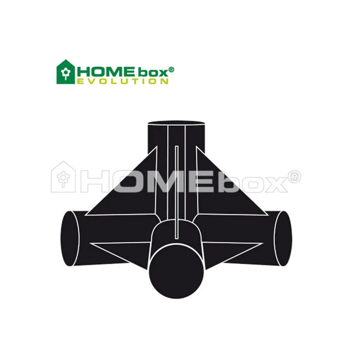 HOMEbox angles de rechange à quatre voies 2 Kit 22mm