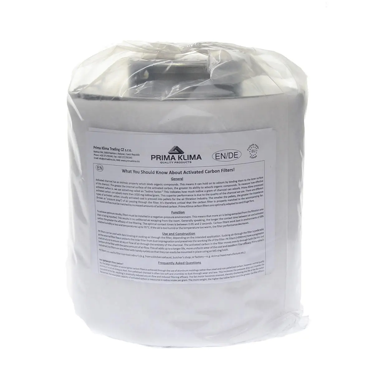 PrimaKlima kit d'air: ventilateur 2 vitesses + filtre