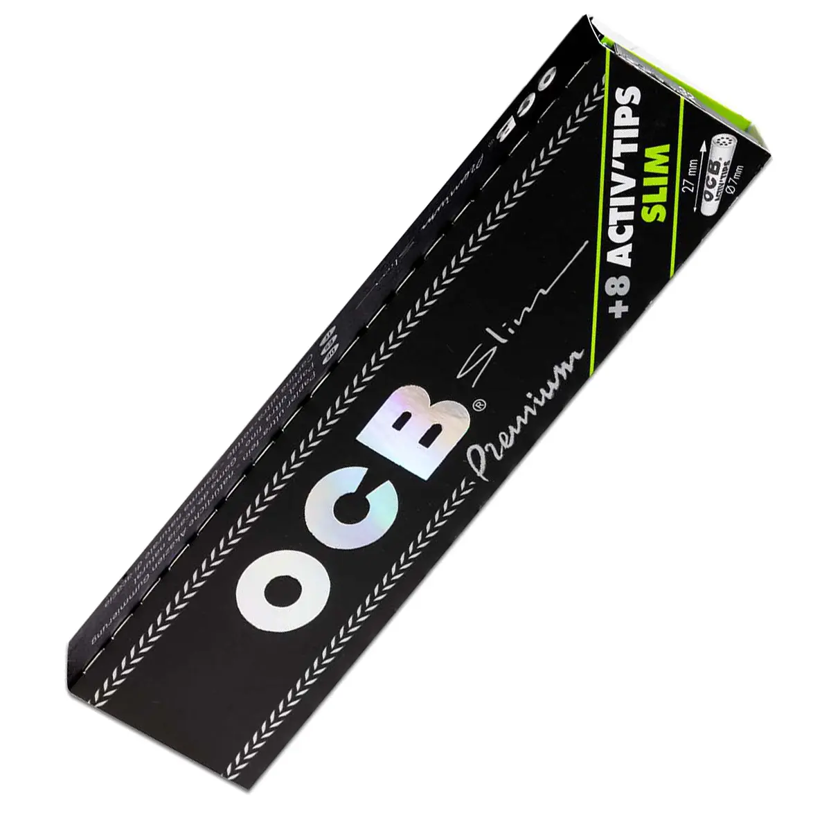 OCB Premium Kingsize Slim + 8 filtres à charbon actif 7mm