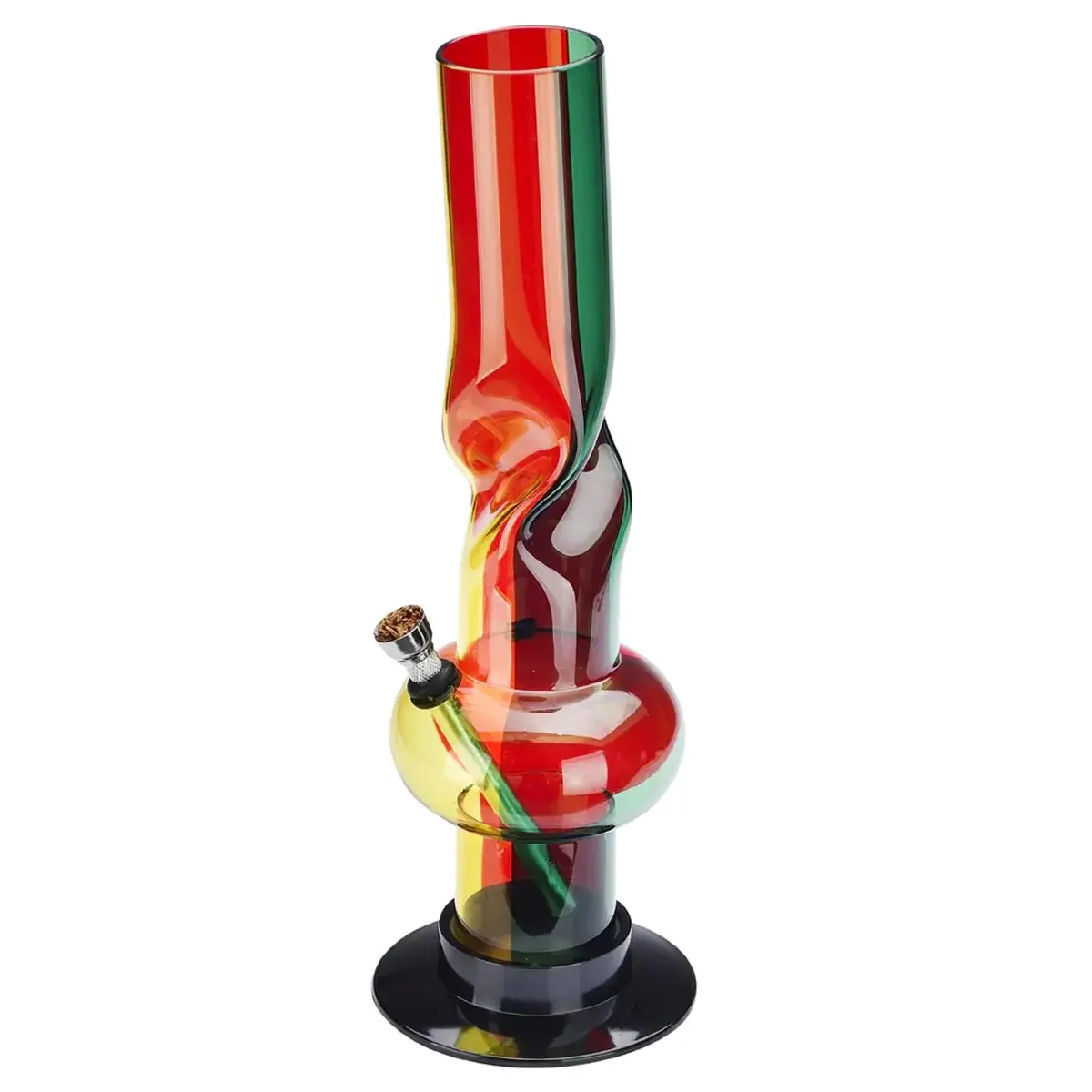 Bong à glace en acrylique 'Twist Rasta' Champ High 31cm