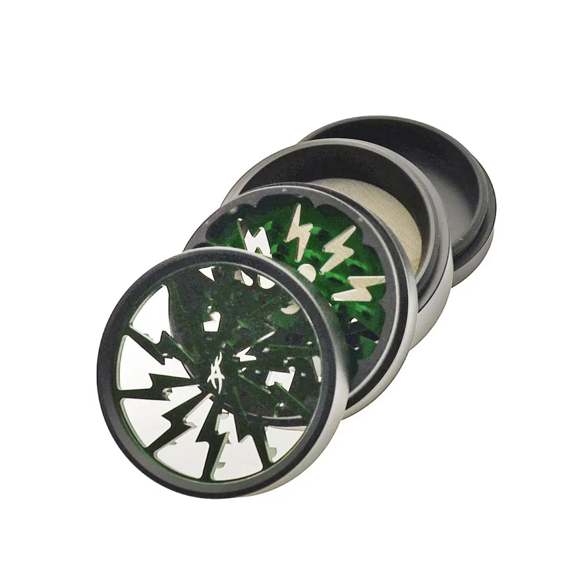 Thorinder Grinder avec fenêtre noir / vert