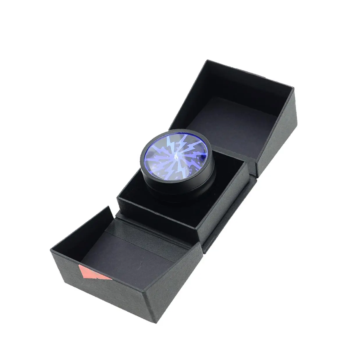 Thorinder Grinder avec fenêtre noir / bleu