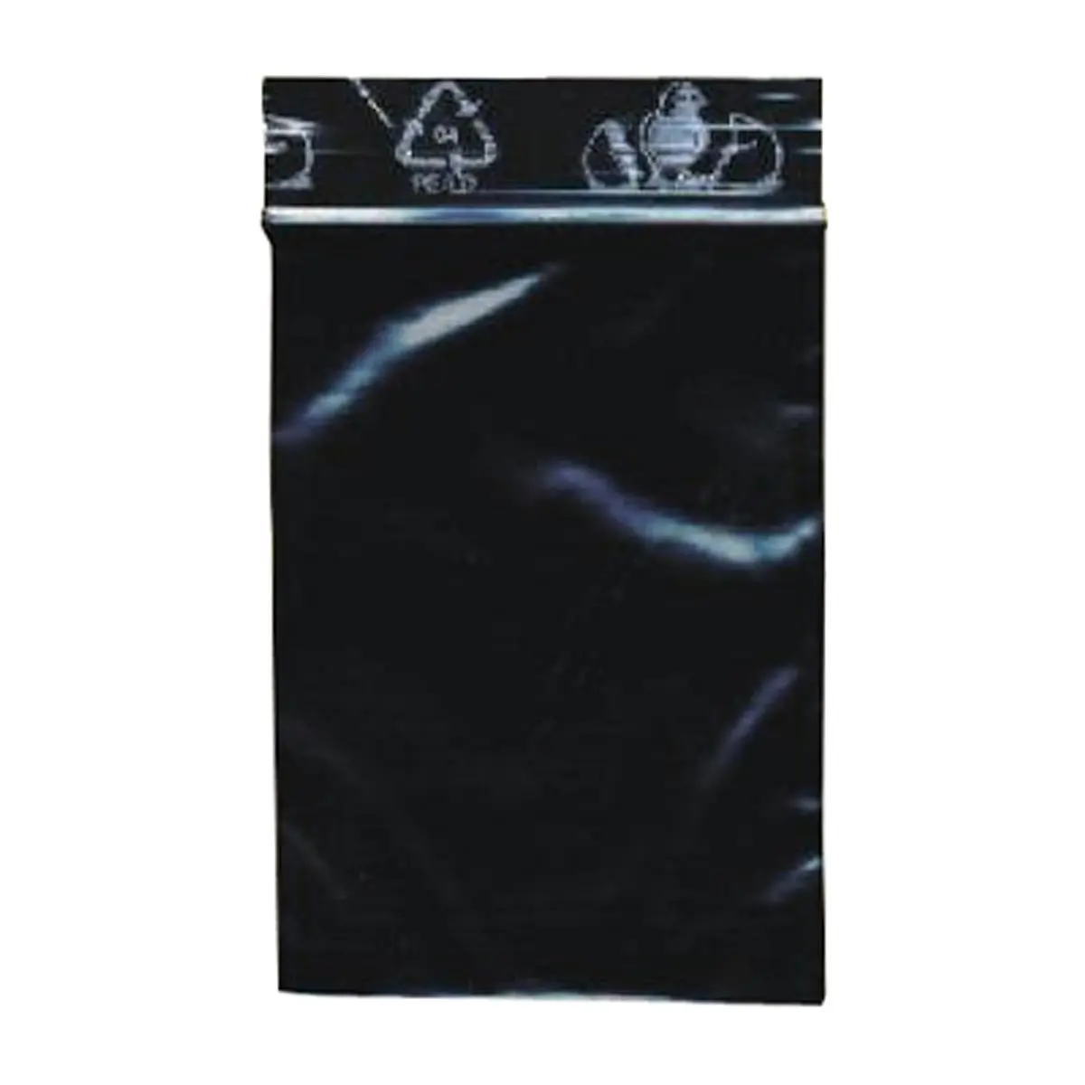 Sachets fermeture zip noir - 100 pcs.