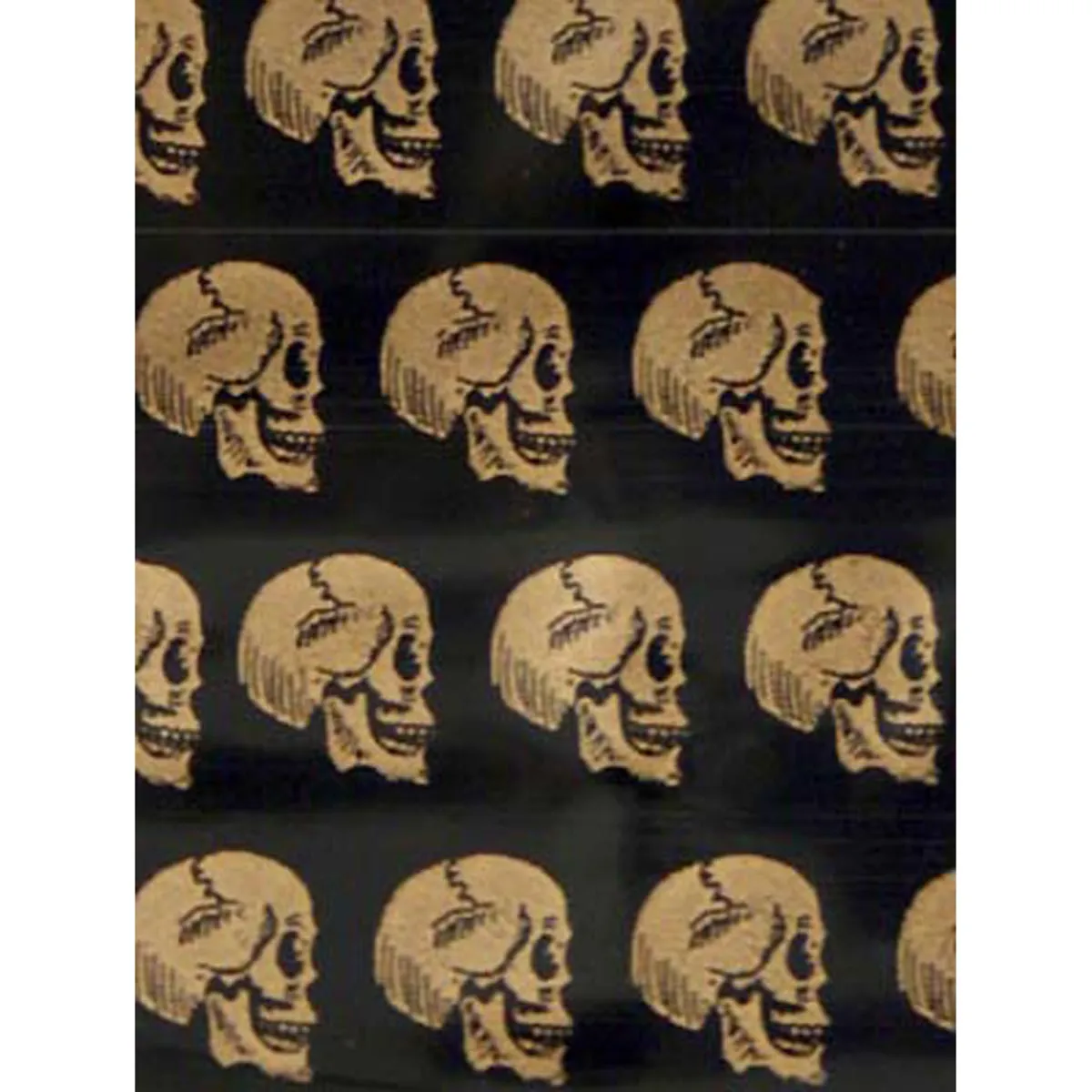 Sachets Zip "Skull doré" 50 x 50 mm 100 pcs