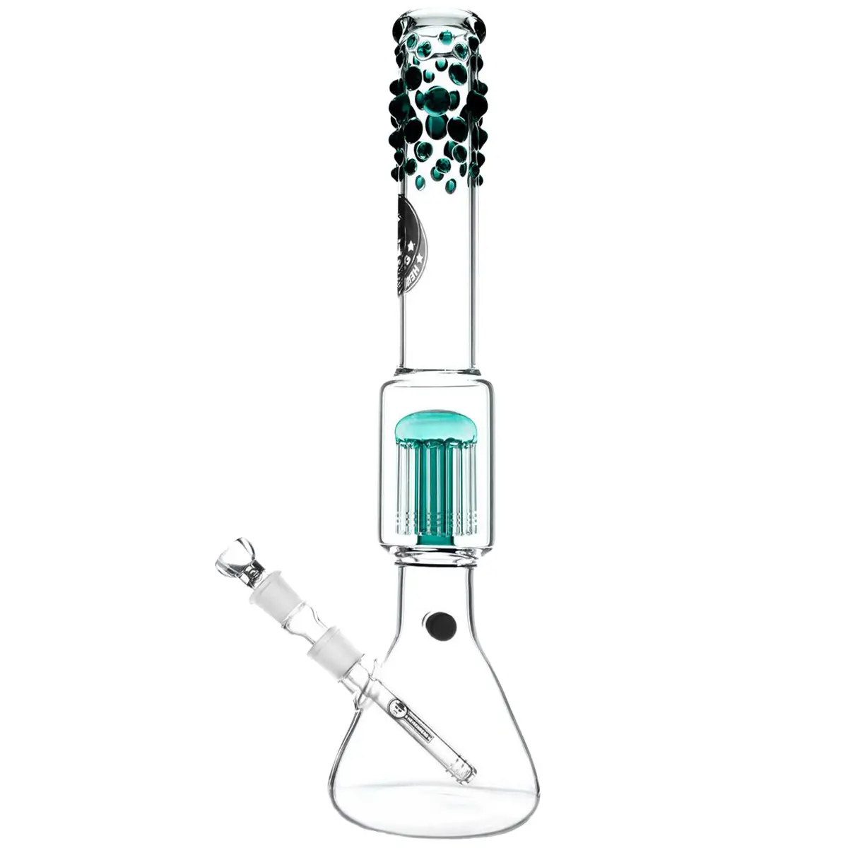 Heisenberg 'Beaker Bubble' 12-Arm Perc 18,8 - vert
