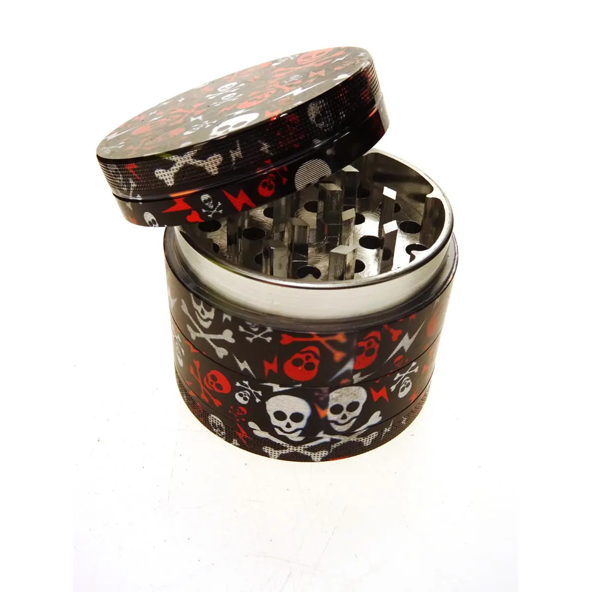 Grinder en aluminium avec tamis - 50mm - Crânes