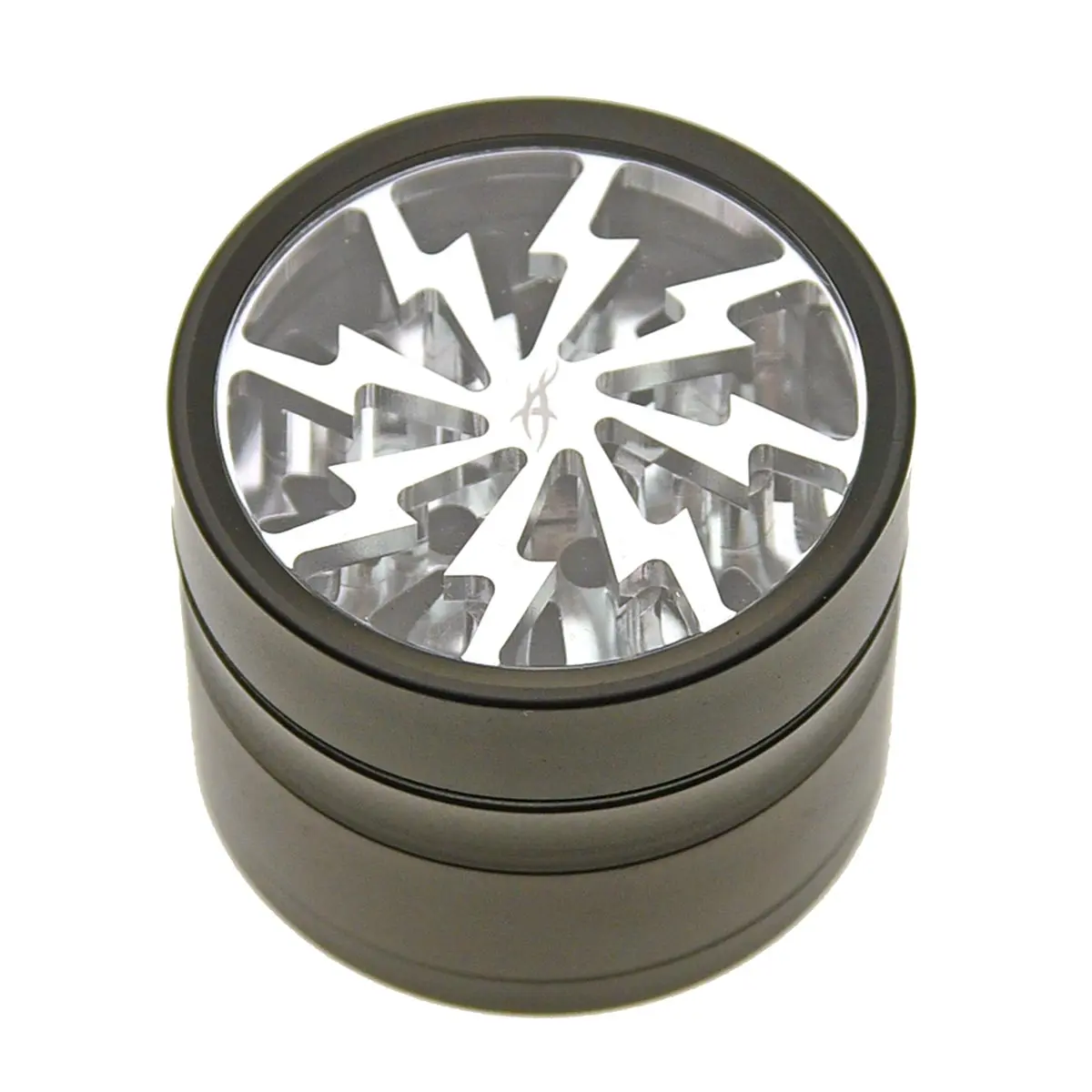 Thorinder Grinder avec fenêtre noir/argent Mini