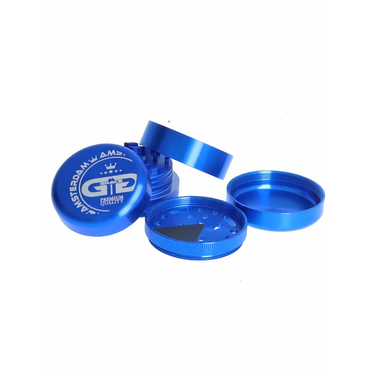 Grace Glass Grinder American Style 5-Part 55mm - bleu