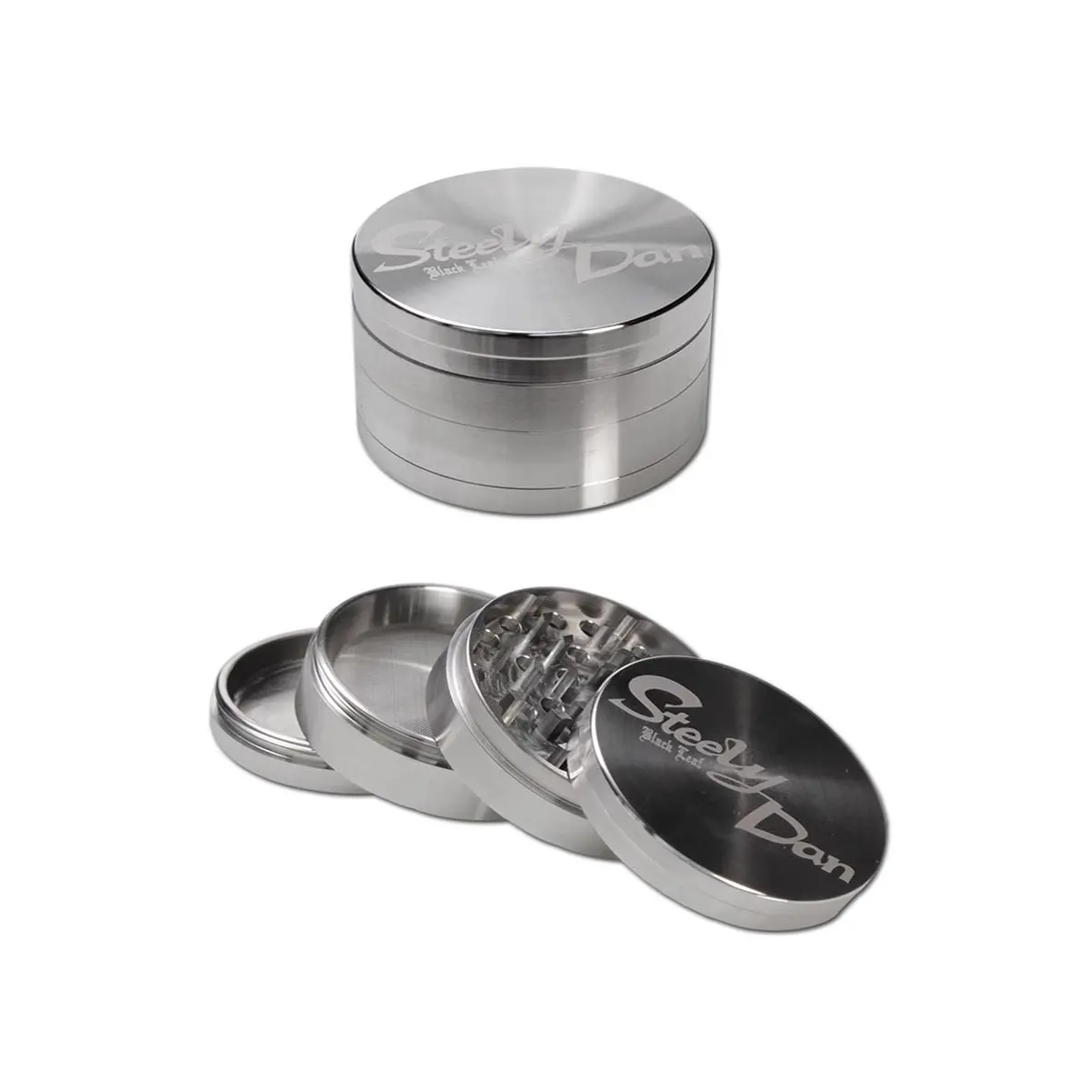 Grinder en acier Steely Dan 4 pièces 49 mm avec sachet