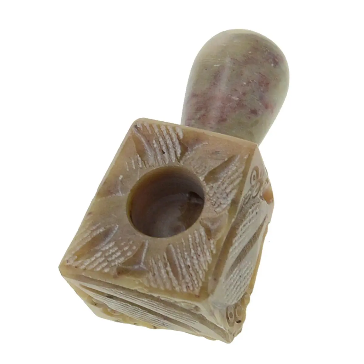 Mini pipe à main en stéatite - 4,5cm