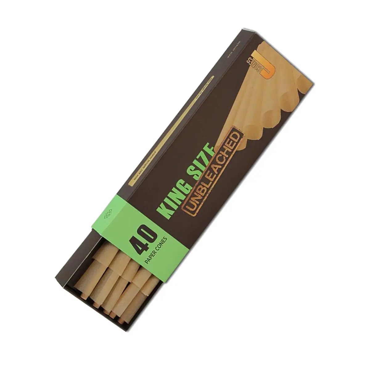 Cônes J-Ware non blanchis - Kings Size 40x