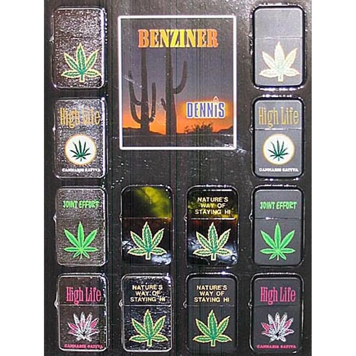 Briquet à l'essence "Cannabis"