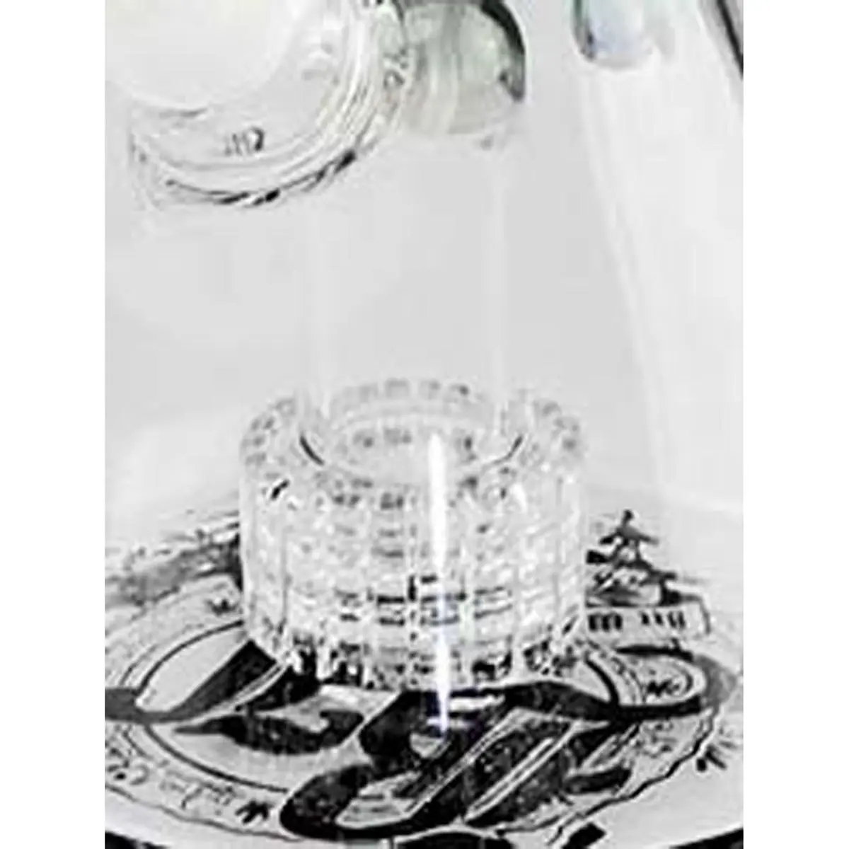 Bong à glace Black Leaf avec percolateur à tambour 40cm