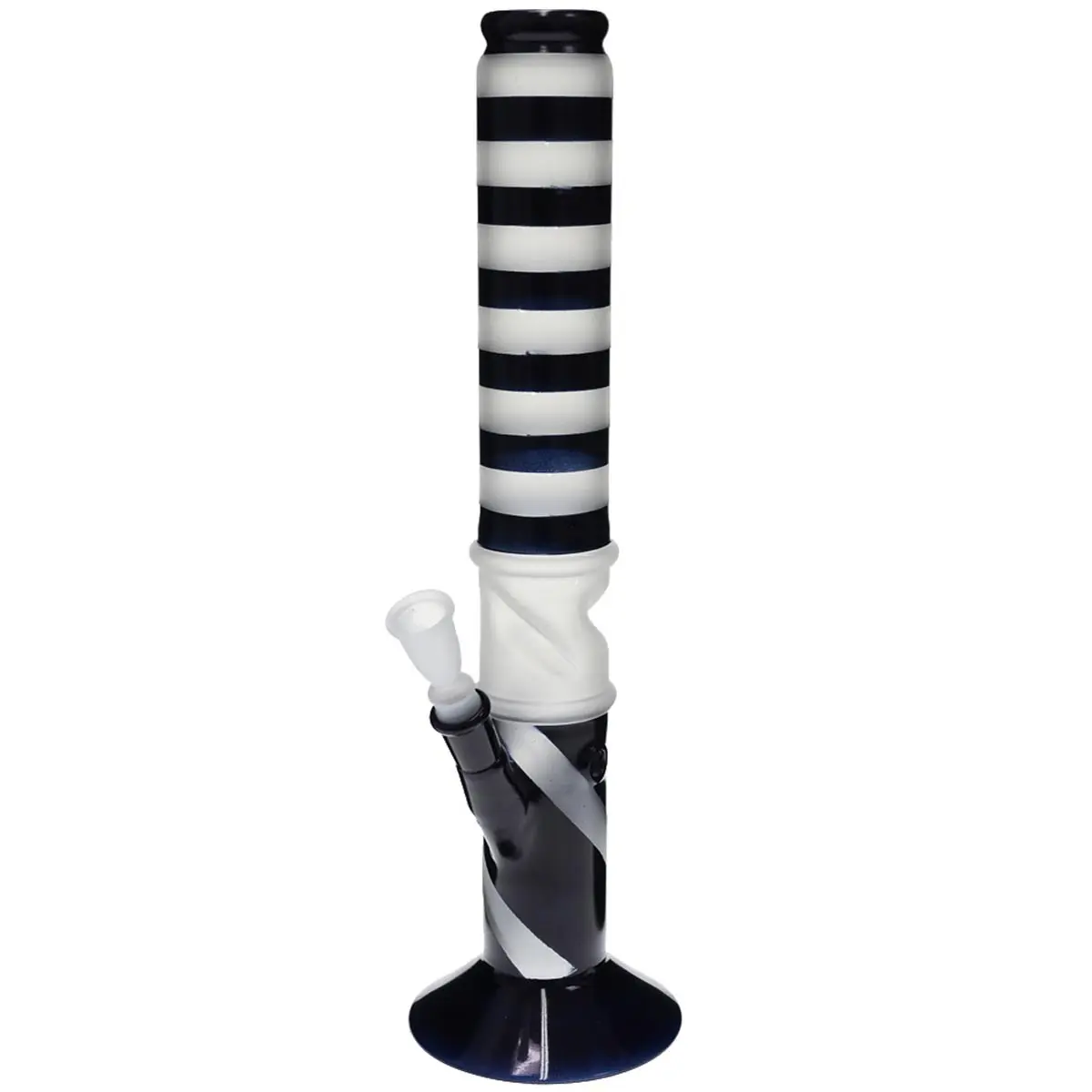 Bang en verre noir ICE sablé 43cm