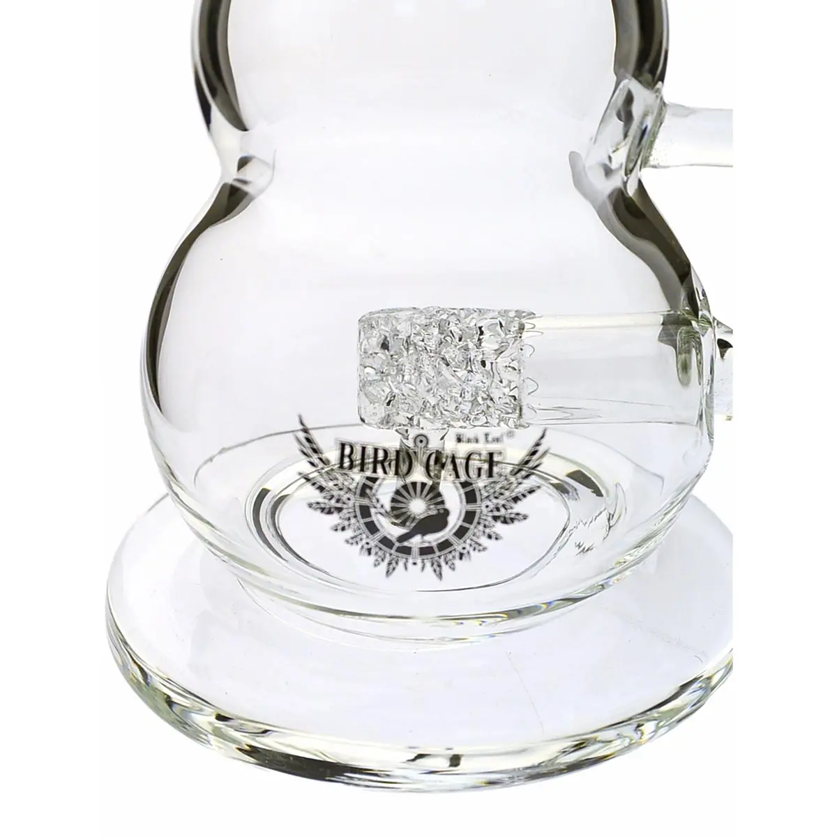 Black Leaf Bong Bird Cage en verre avec perc