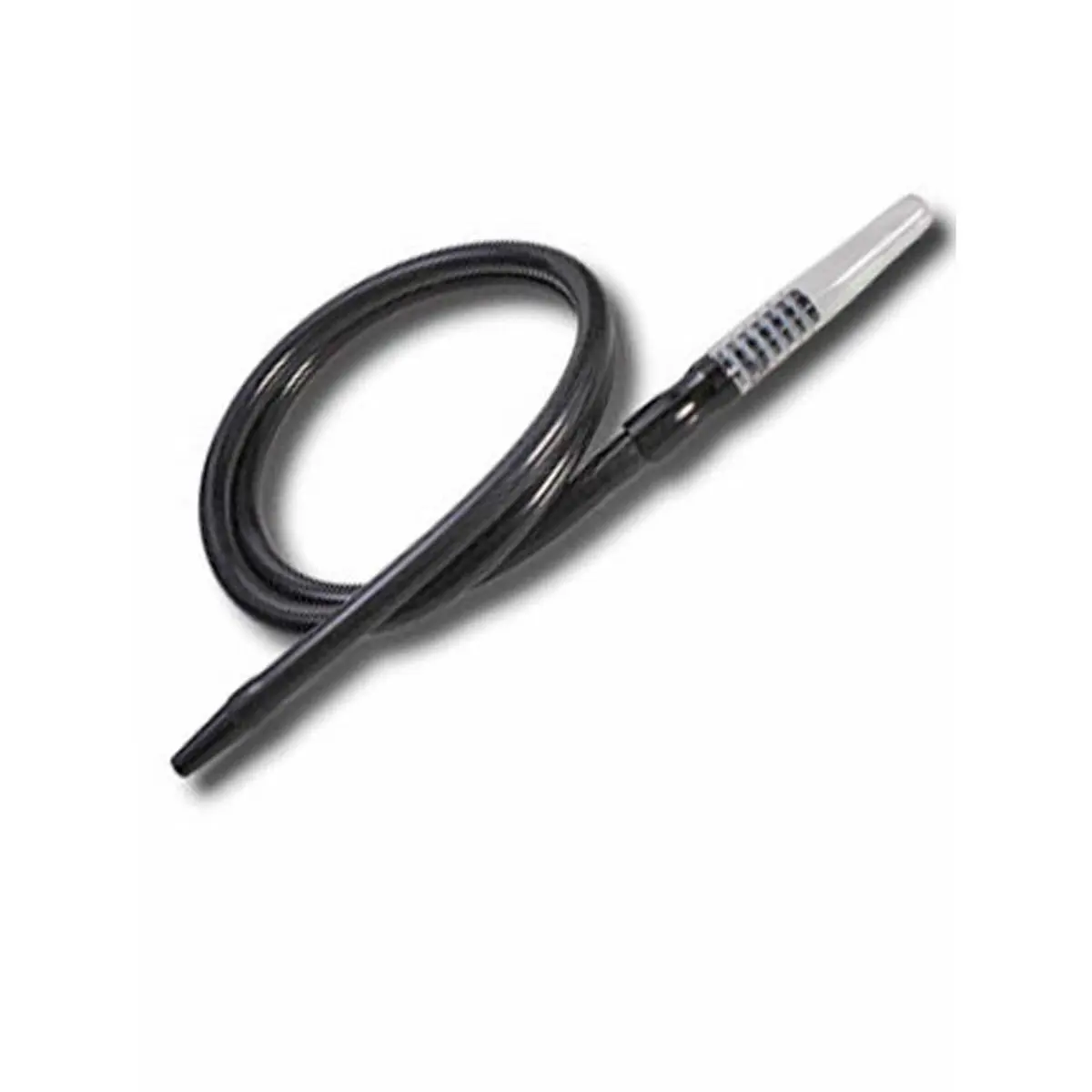 Tuyau Shisha complet + embout en verre 140cm - noir