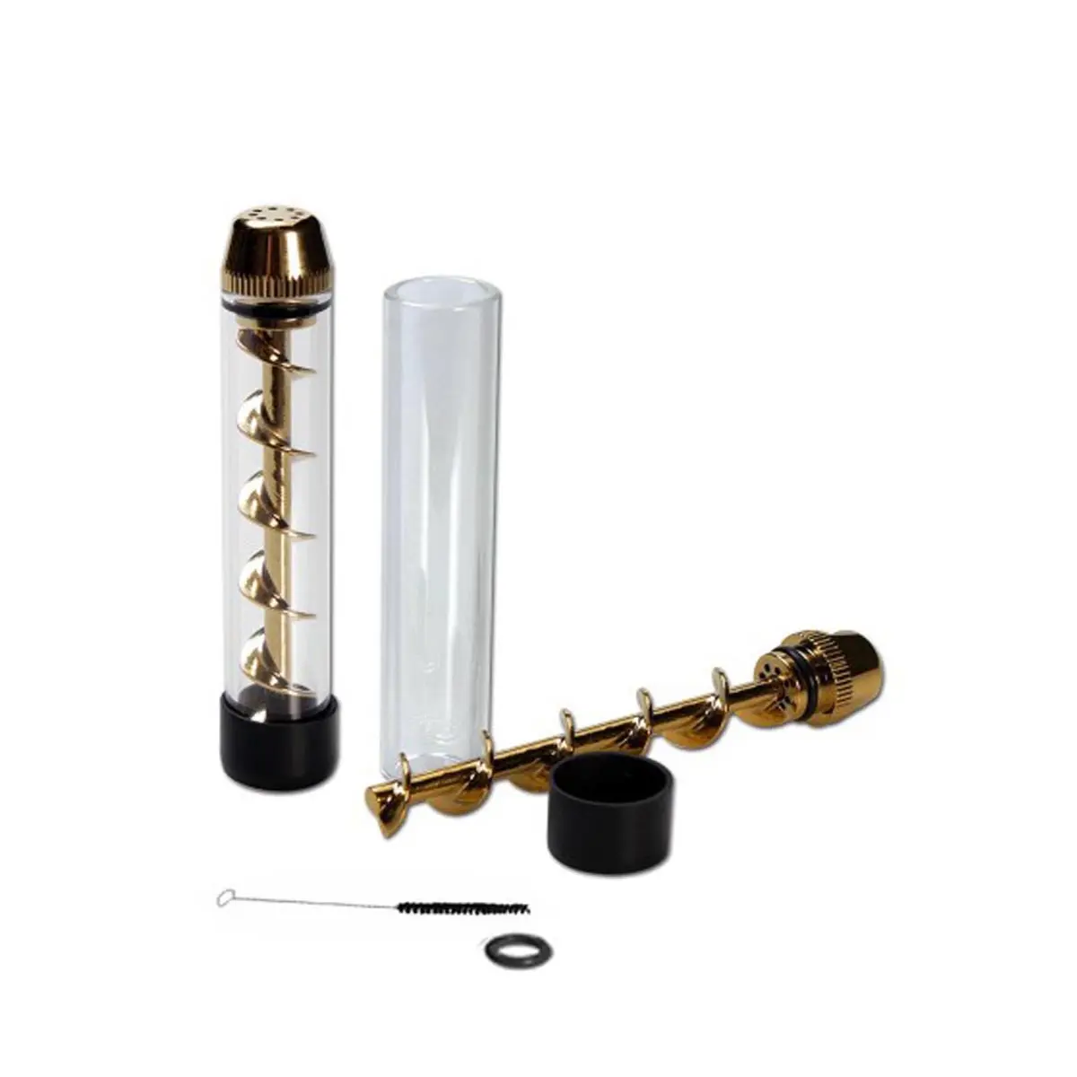 V12 Twisty Quartz Blunt - pipe en verre quartzeux