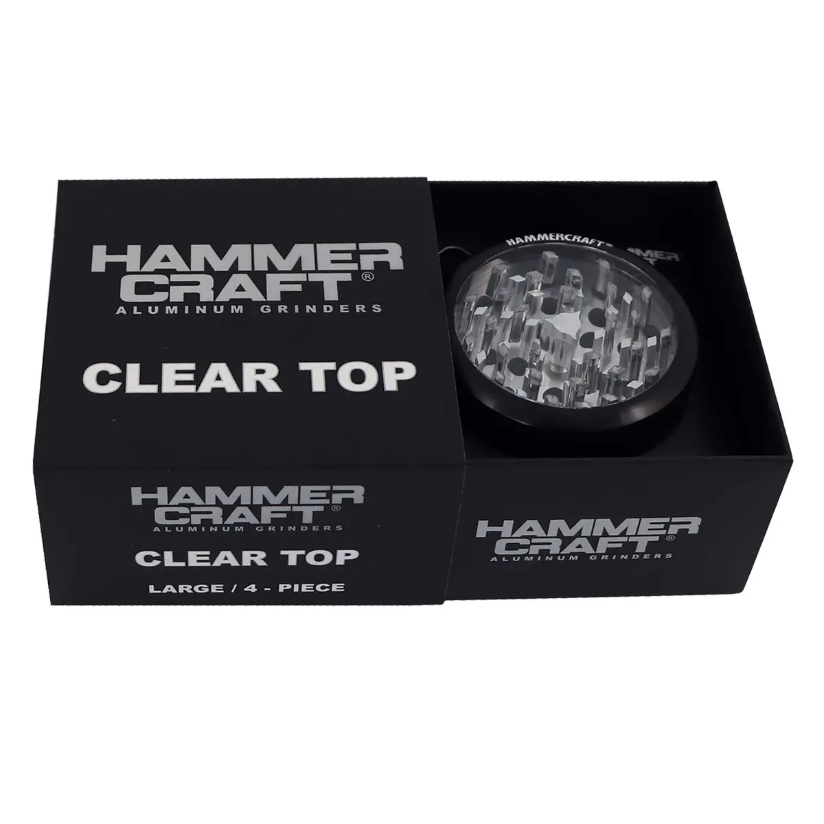 Grinder Hammercraft avec fenêtre en verre 4 parties 63 mm