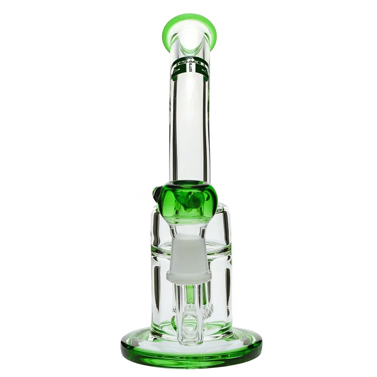 Grace Glass Bong en verre "Svelte Green Svenya" 22 cm