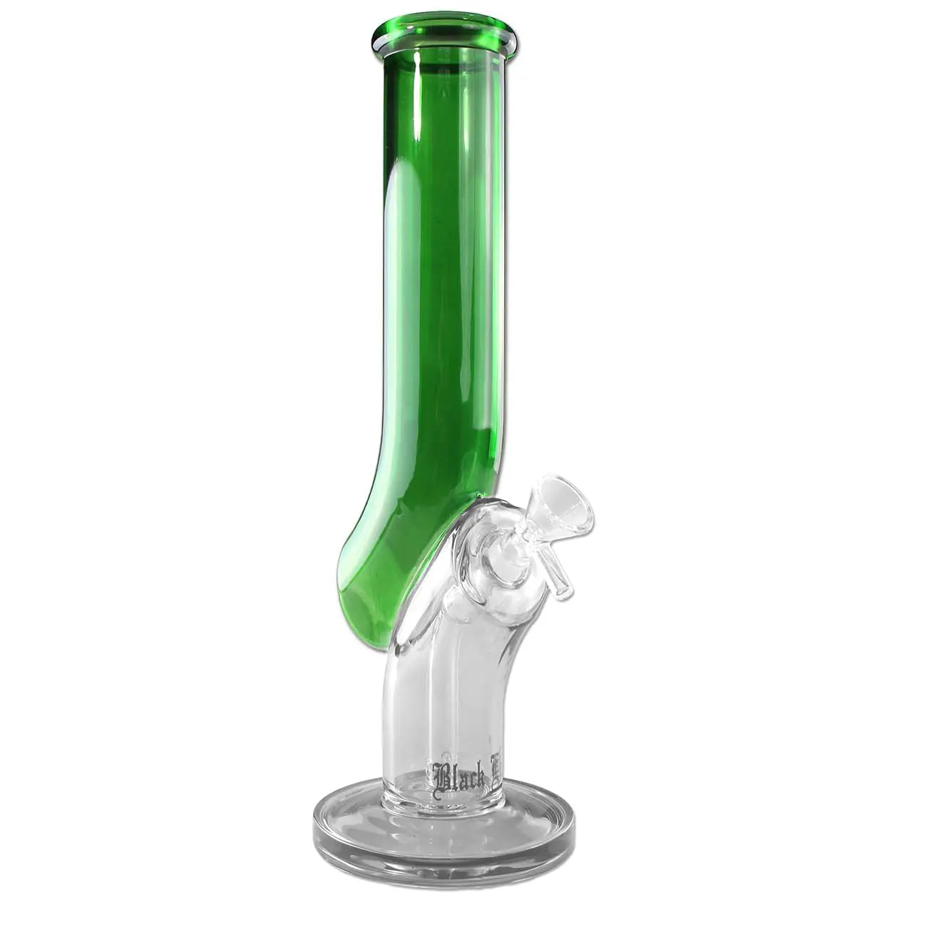 Bong en verre Black Leaf 'JL' vert