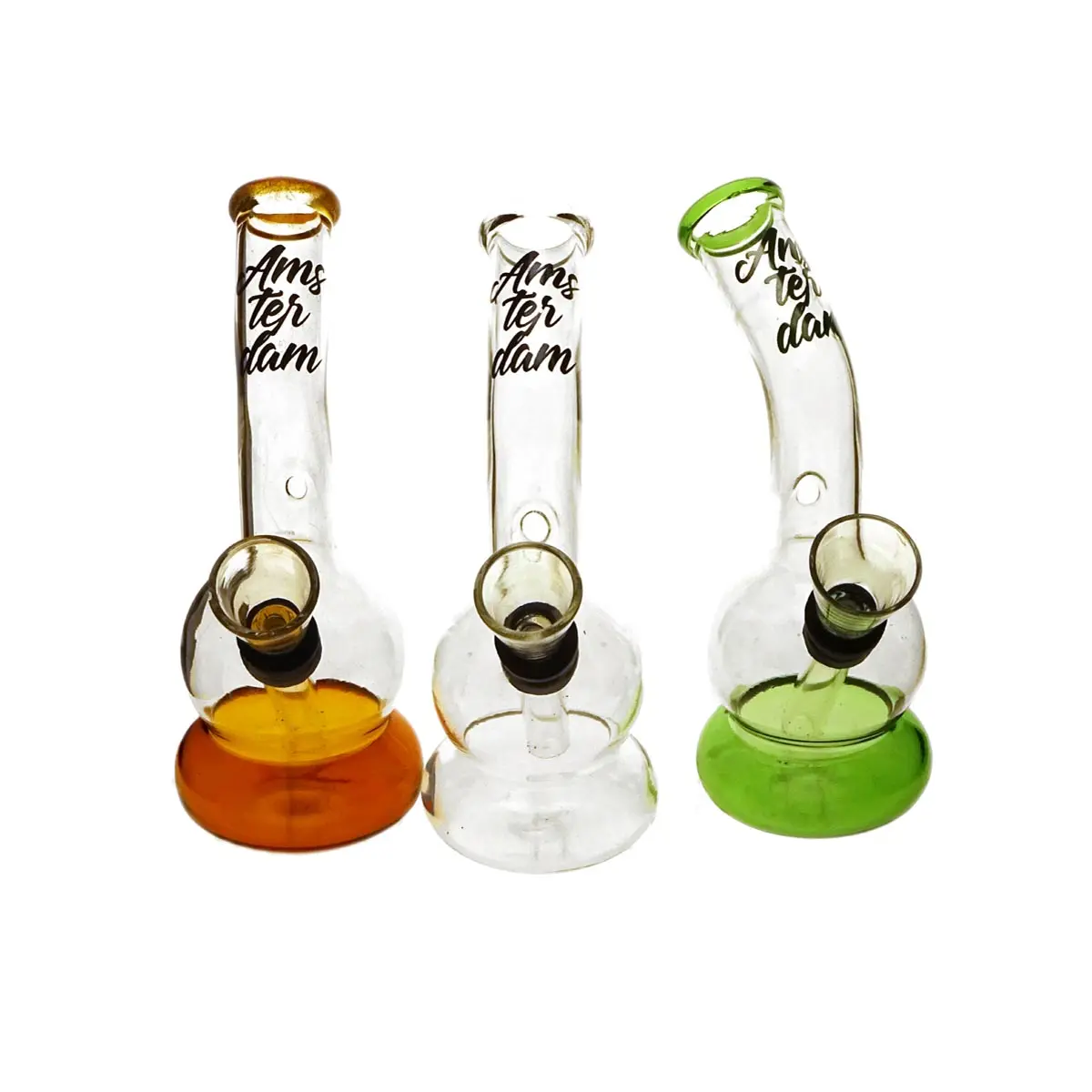 Mini pipe en verre Amsterdam 12cm - Chaussettes