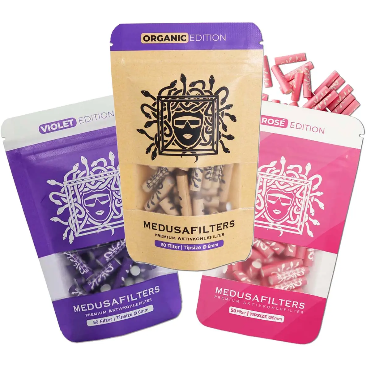 Filtre à charbon actif Medusa 6mm - pcs