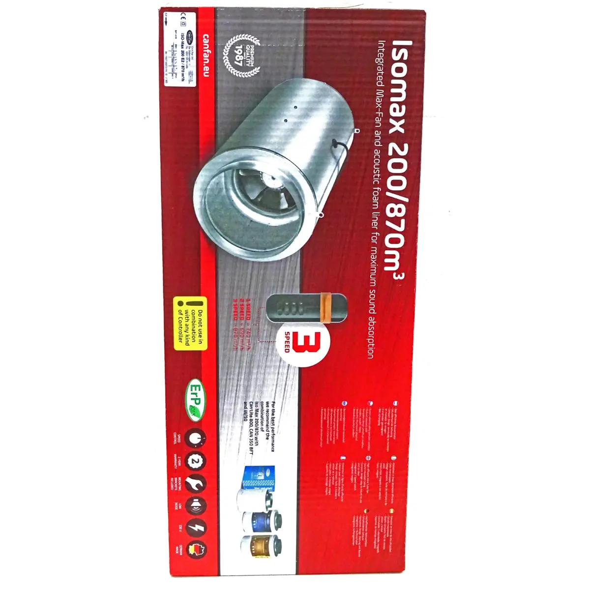 CAN Iso-Max 3-Speed 430m³/h