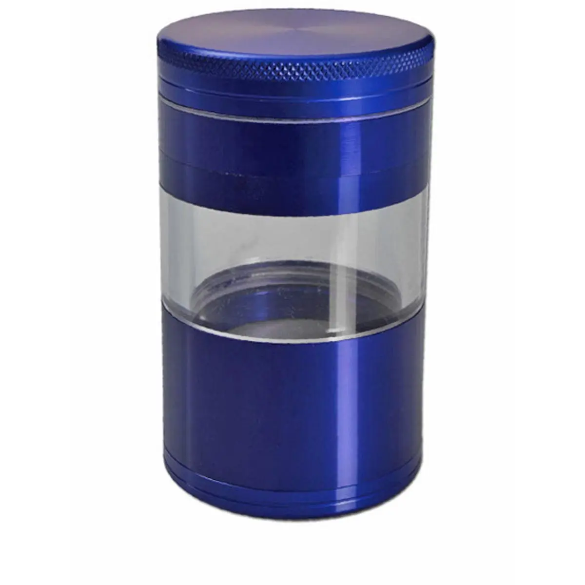 Grinder en aluminium 5 pièces avec fermeture magnétique bleu