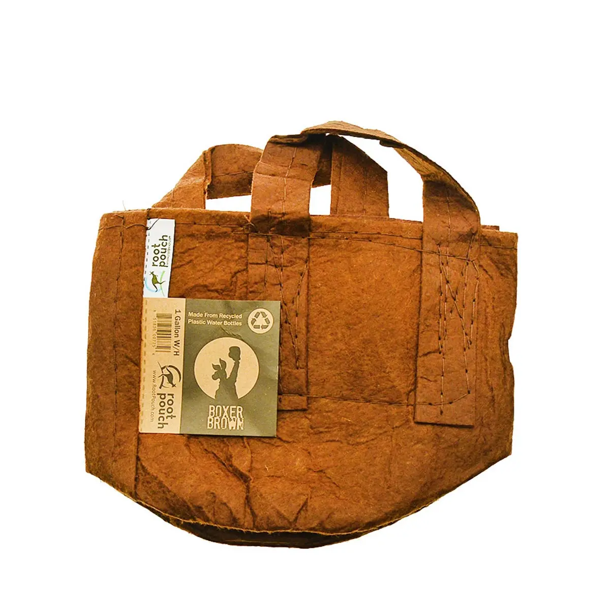 Root Pouch Boxer brun avec poignée - 250 g/m² - 3,8 L