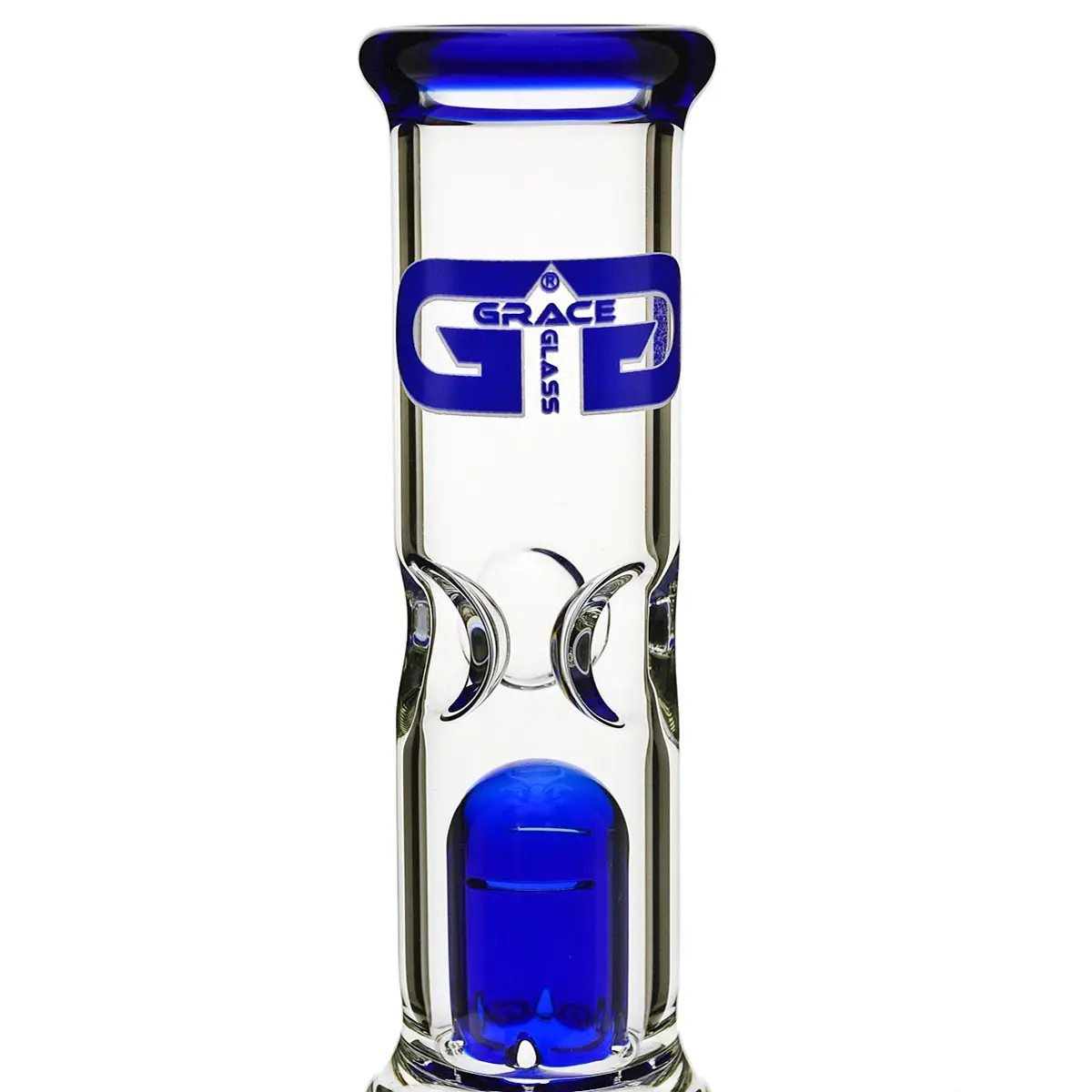 Grace Glass Bong en verre "Amorous Blue Annabell" 39cm