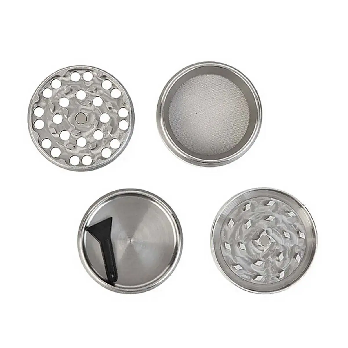 Grinder en acier inoxydable 50 mm 4 pièces