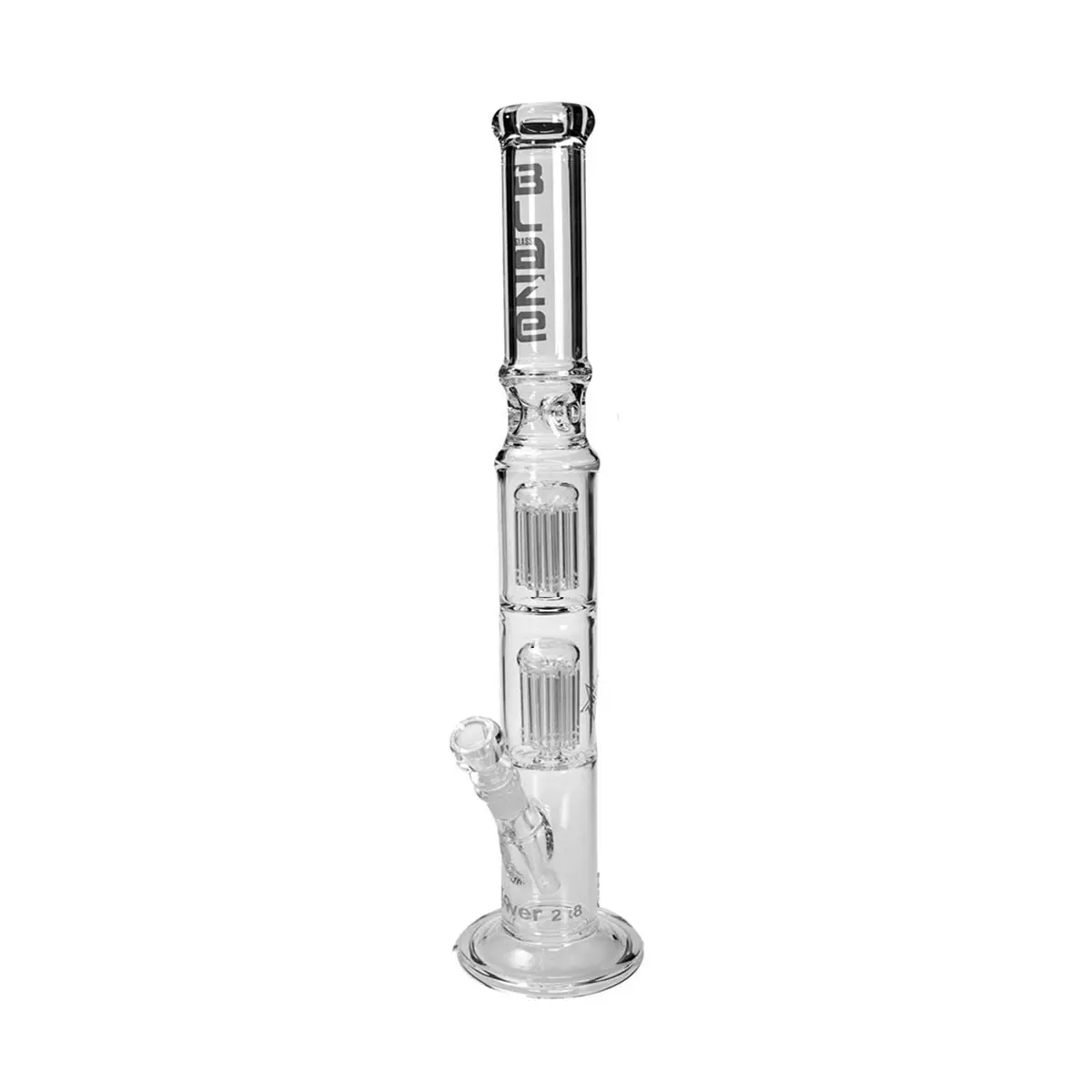 Blaze Glass Tower bong à double Percolateur - 56 cm, clear