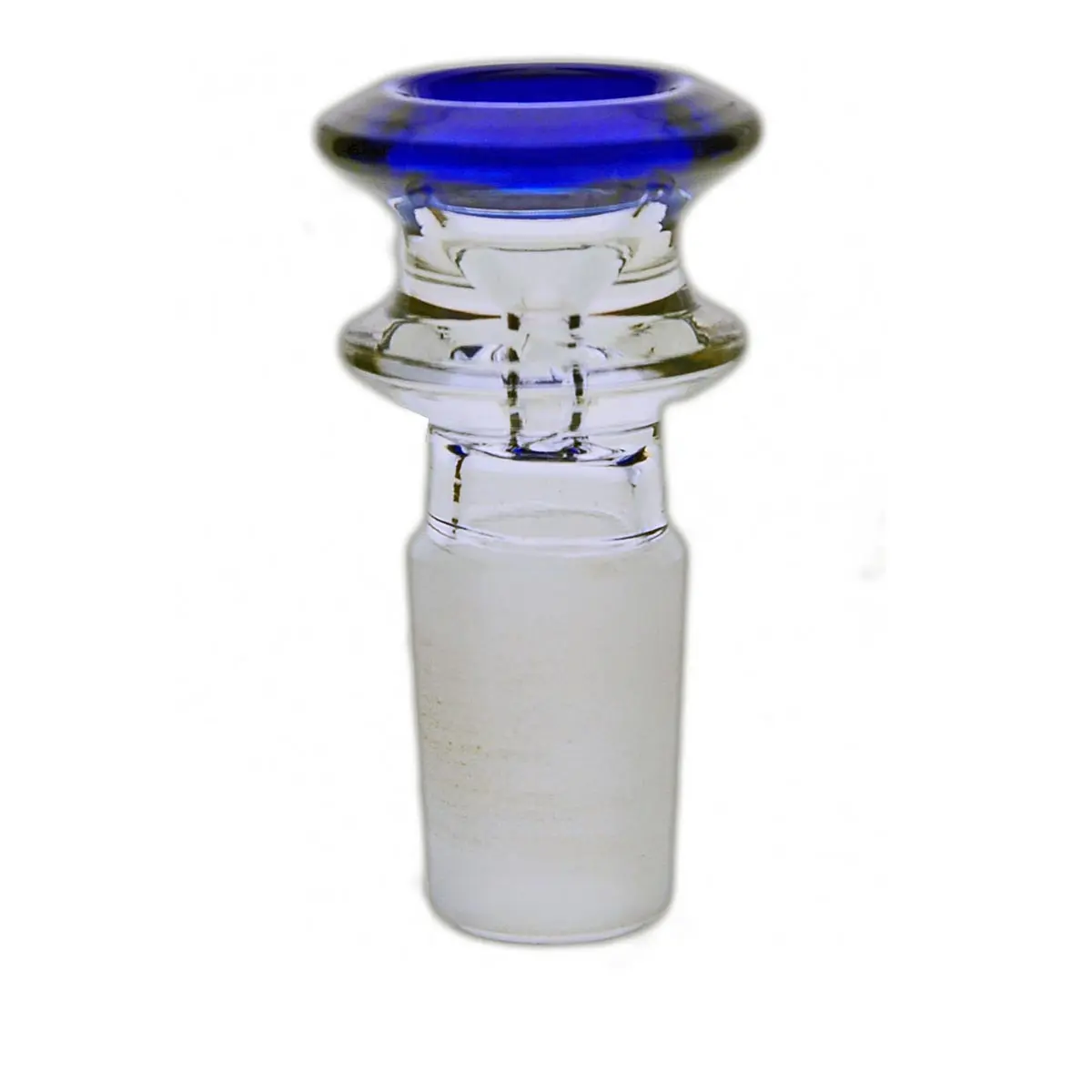 Foyer en verre extra épais avec bord coloré, 18,8mm - bleu