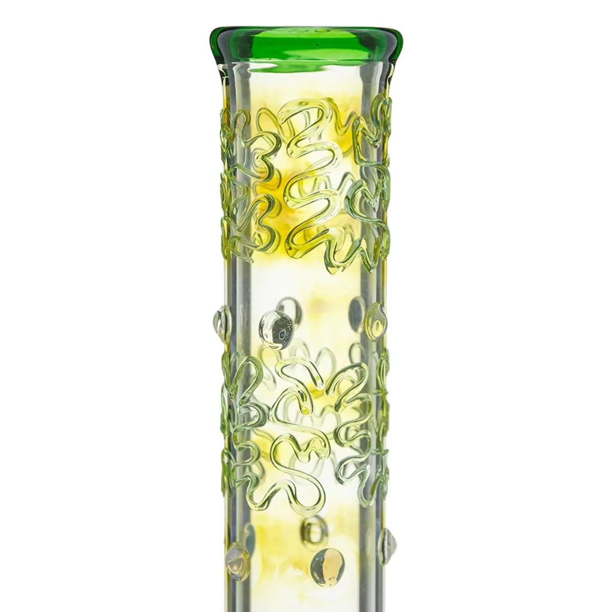 Grace Glass Bong en verre "Playful Green Patty" 50cm