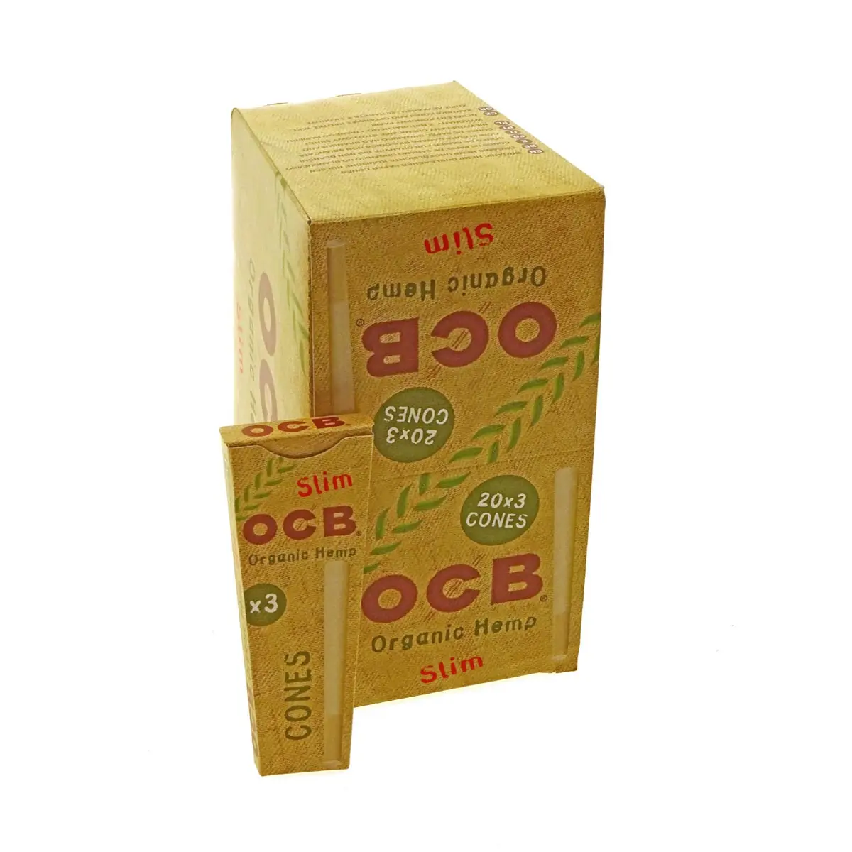 Cônes OCB Chanvre Slim Bio - 20x