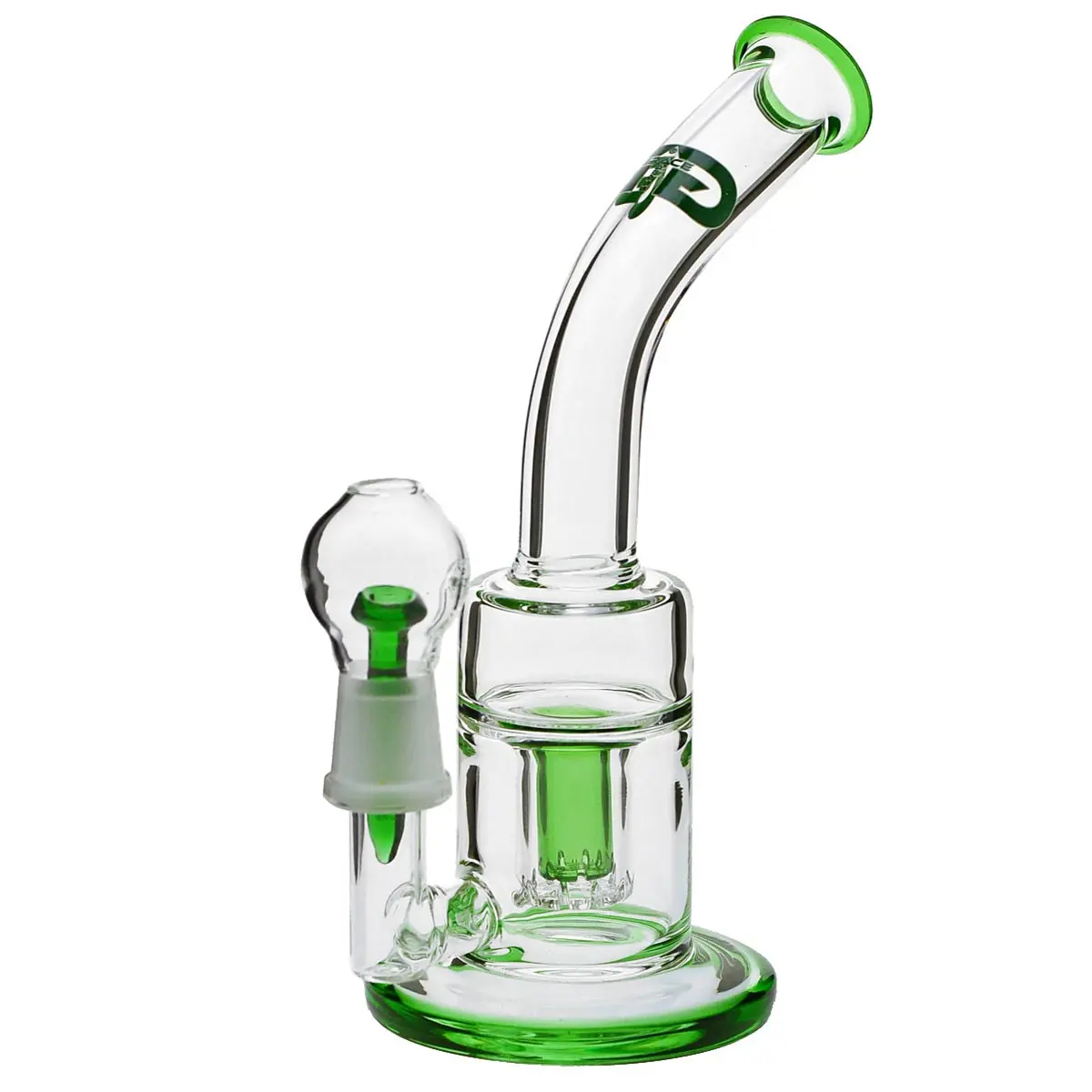 Grace Glass Bong en verre "Svelte Green Svenya" 22 cm