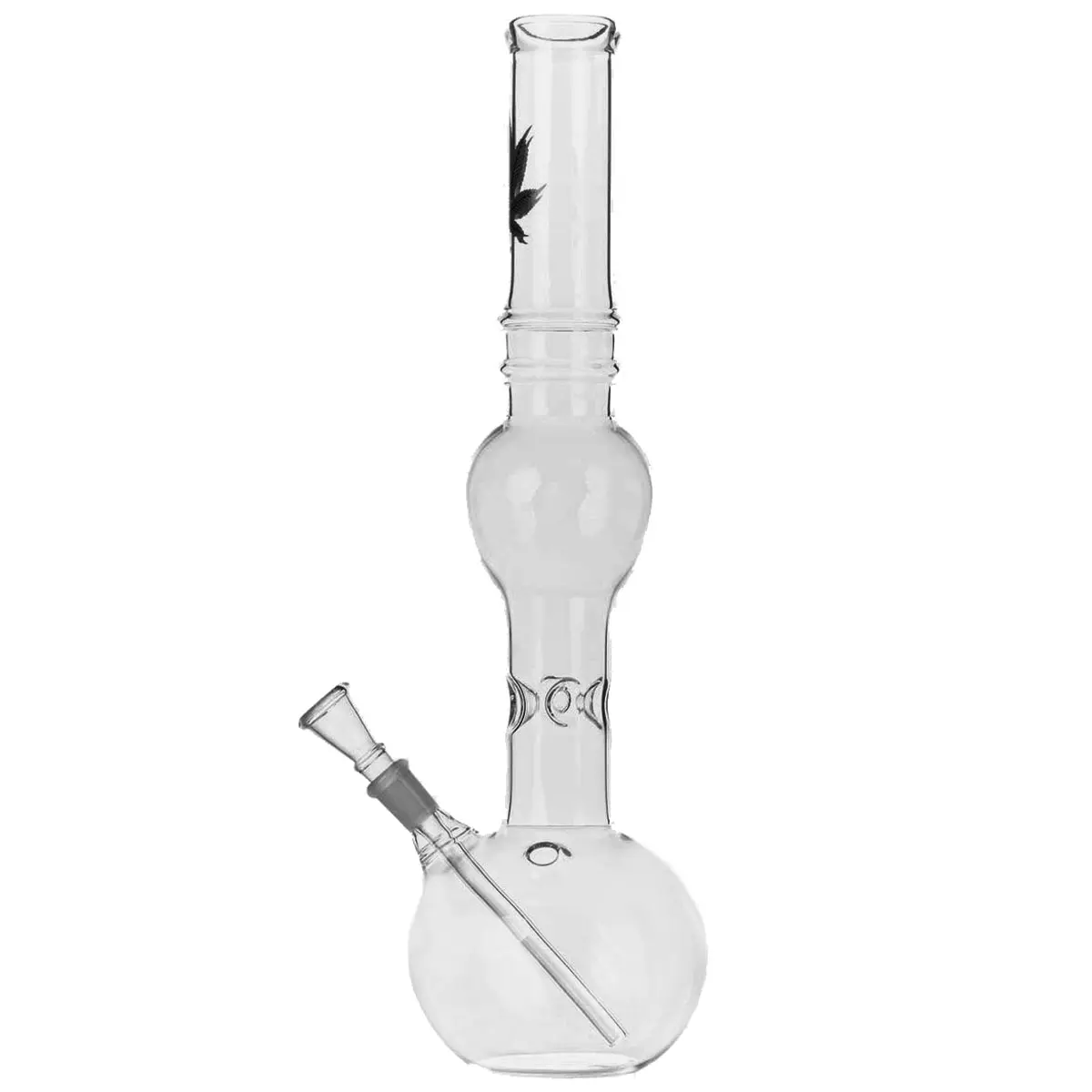 Bang en verre ICE avec buffet feuille de chanvre 39cm