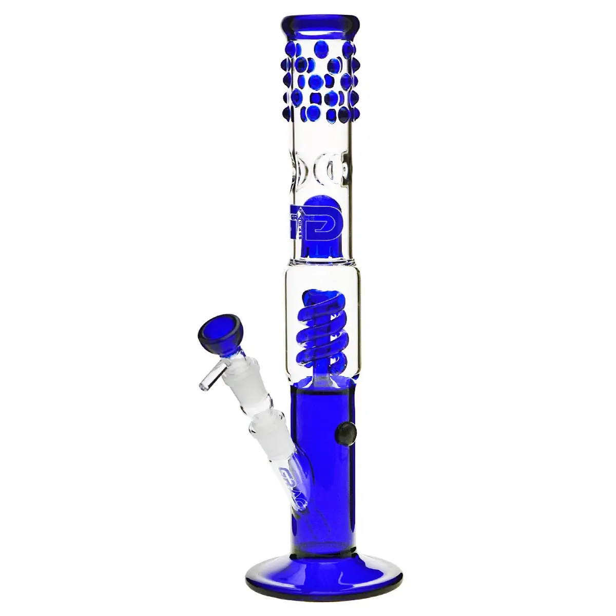 Grace Glass Bong en verre "Slender Blue Sarah" 38 cm