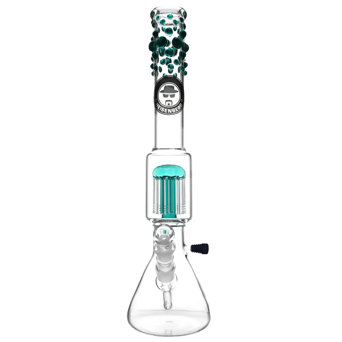 Heisenberg 'Beaker Bubble' 12-Arm Perc 18,8 - vert