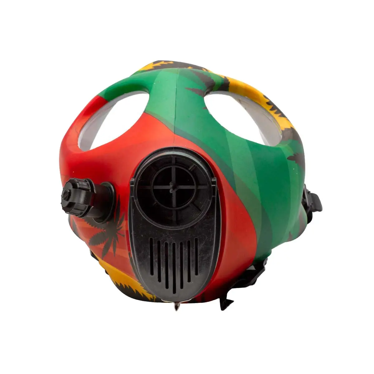 Bong+  masque à gaz 'Rasta'