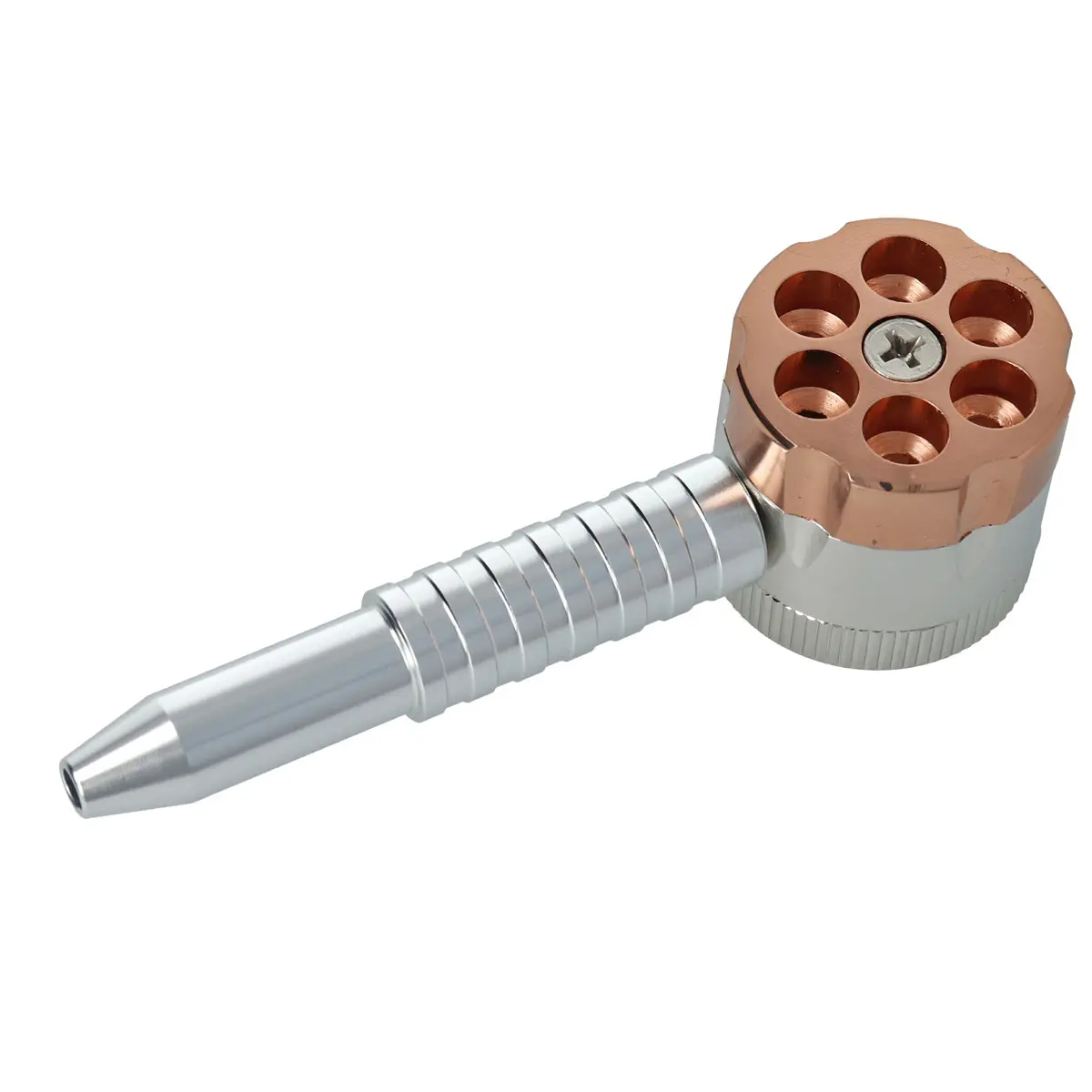 Pipe à main barillet de revolver + broyeur