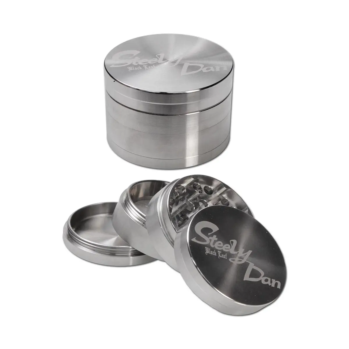 Grinder en acier Steely Dan 4 pièces 39 mm avec sachet