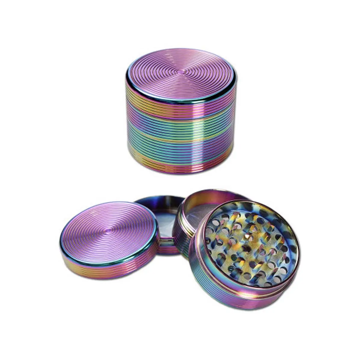 Grinder en métal - rainbow effect 4 pcs. Ø 50 mm
