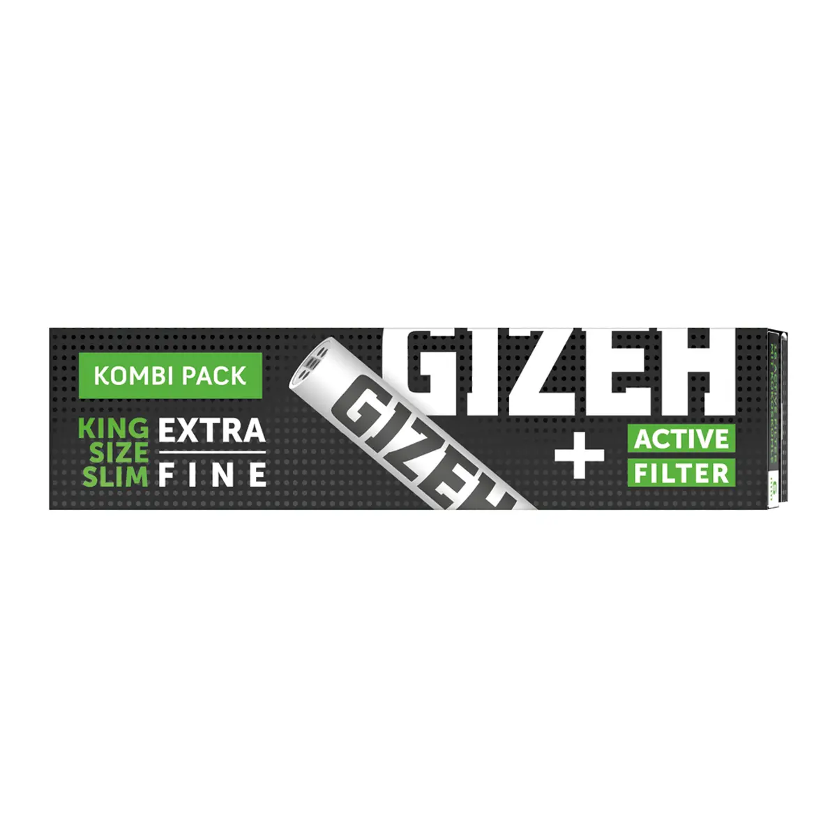 Gizeh Black King Extra Fine Size Silm  + 16 filtres à charbon actif