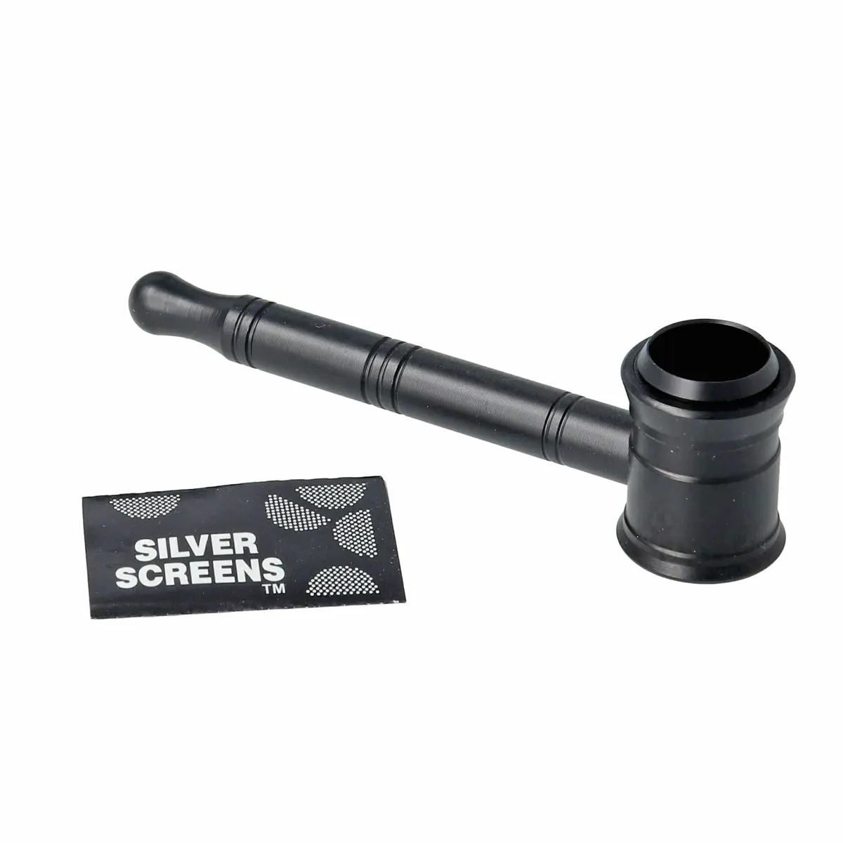 Pipe en métal - 10 cm noir