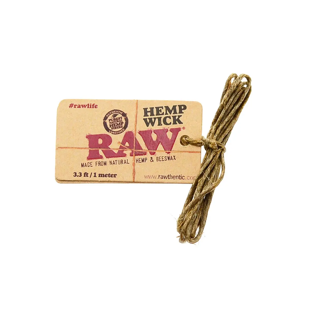 RAW Hemp Wick 1m