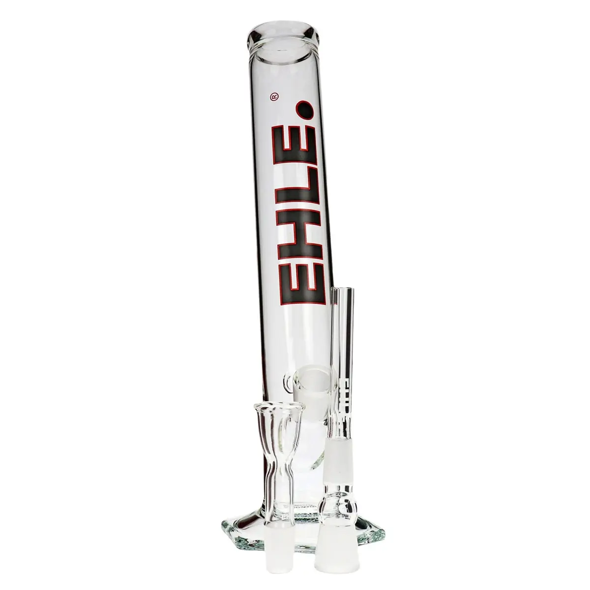 Ehle Bang arqué - 500ml - 18,8mm - noir-rouge