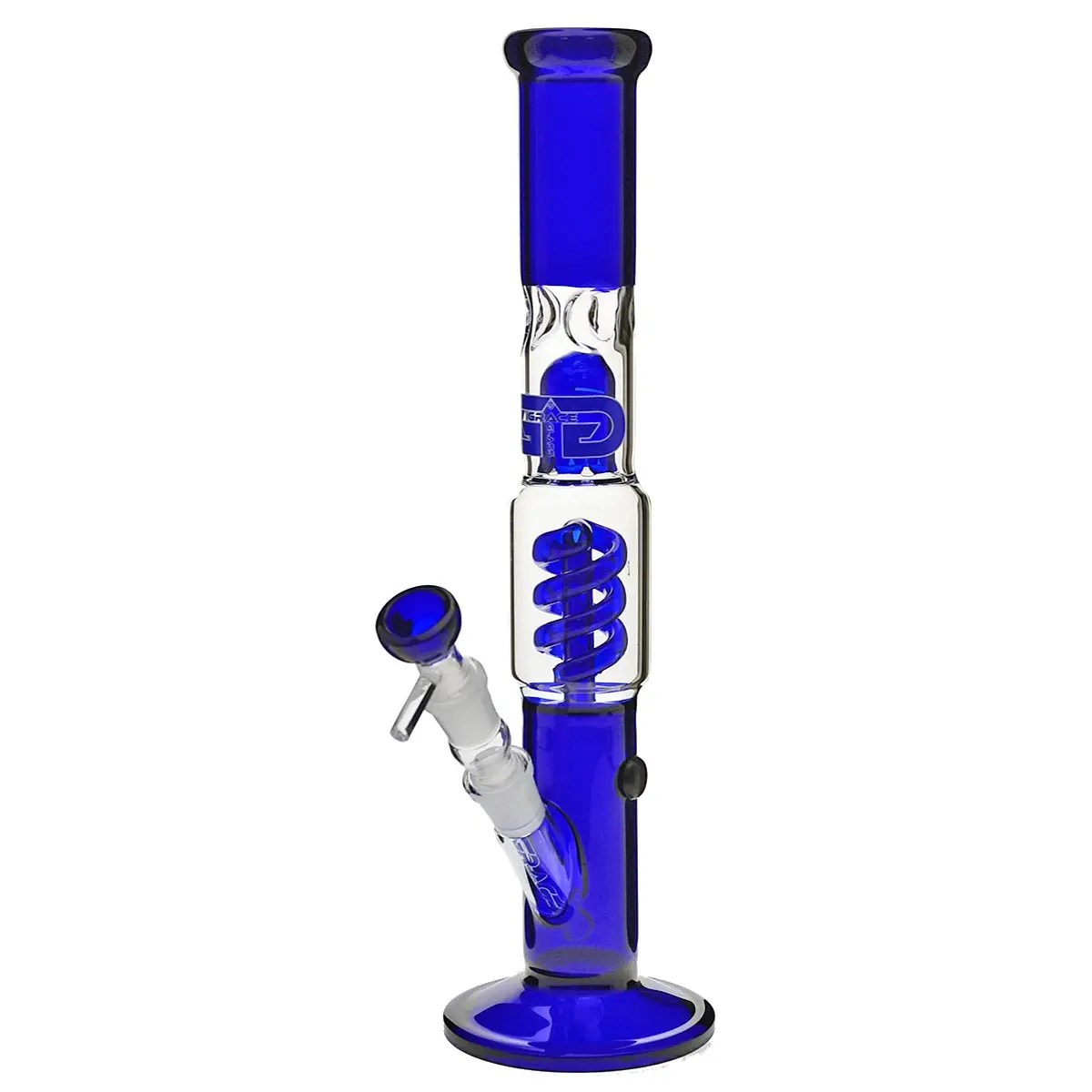 Grace Glass Bong en verre "Straight Blue Samantha" 39cm